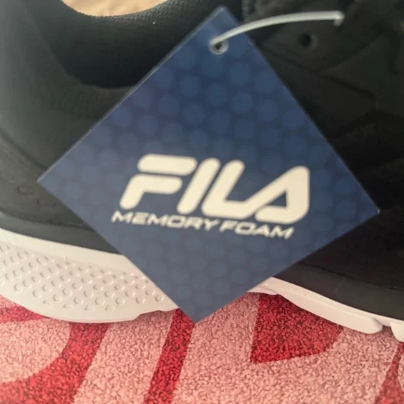 Fila Women's Black and White Athletic Shoes - Picture 9 of 16